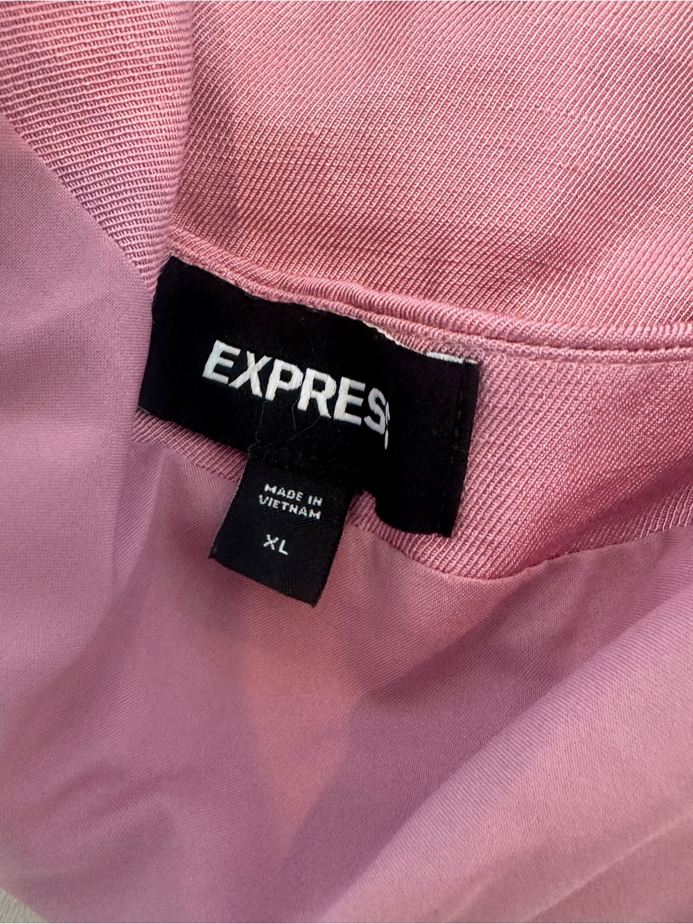 Express Vest Extra Large Pink Halter Button Front Tailored Top - Picture 4 of 5